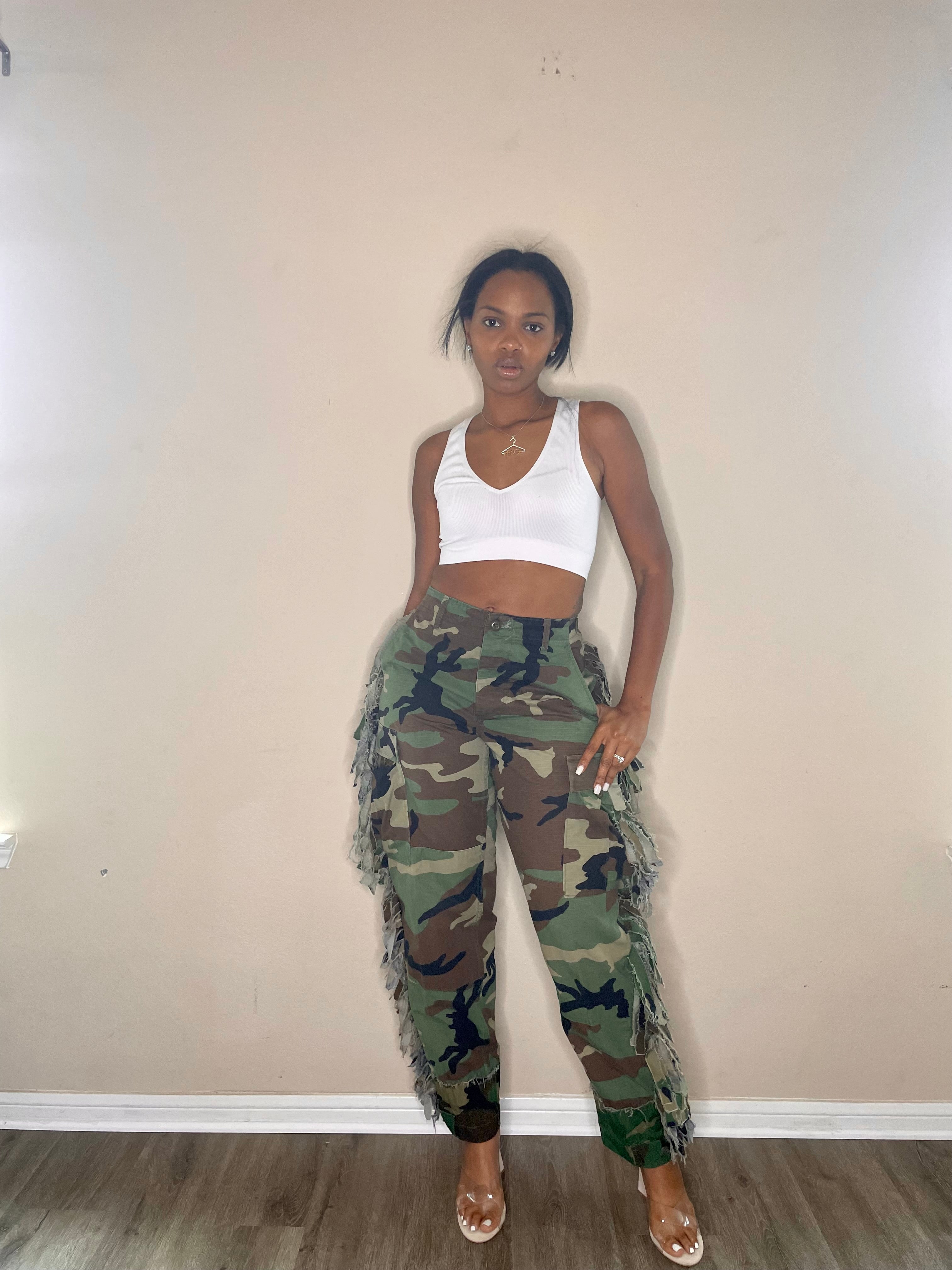 Fringe Crazy Army Camo Pants – Revynge Luxury Boutique