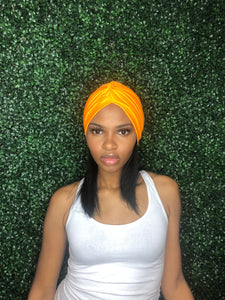 Hair Turban (Tangerine)