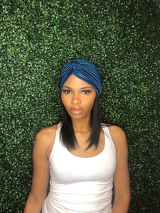 Hair Turban (Prussian Blue)