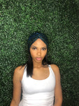 Hair Turban( Blue/Green Sparkle)