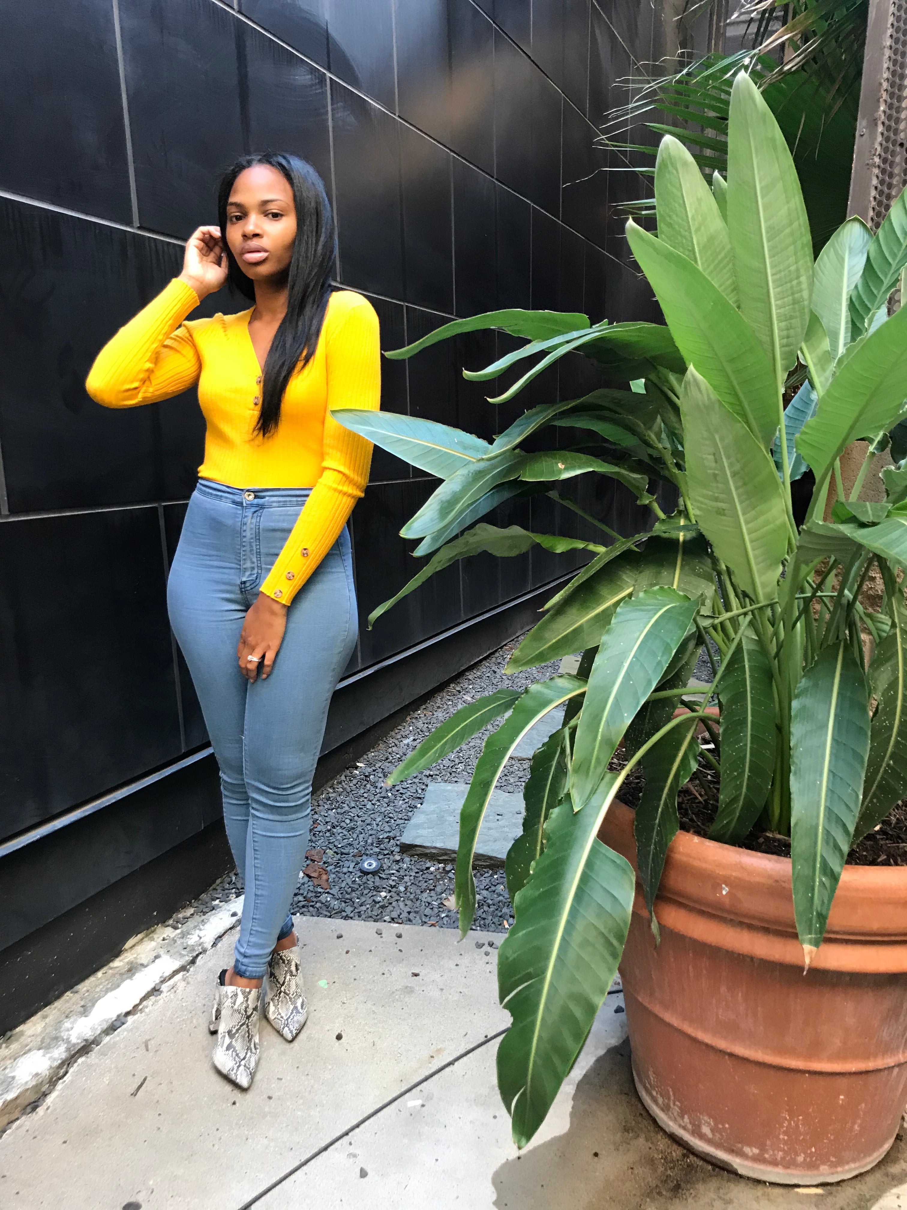 3 Button Ribbed Sweater