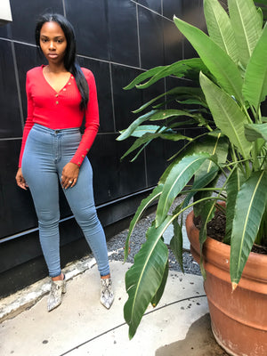 3 Button Ribbed Sweater