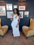 Sasha Cut Out Dress (white)