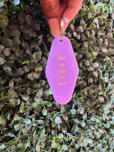 Chin Up Tits Out Motel Keychain FINAL SALE