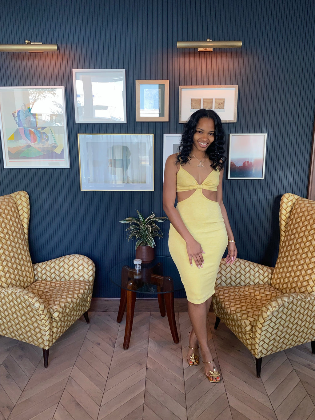 Bananas About You Cutout Dress