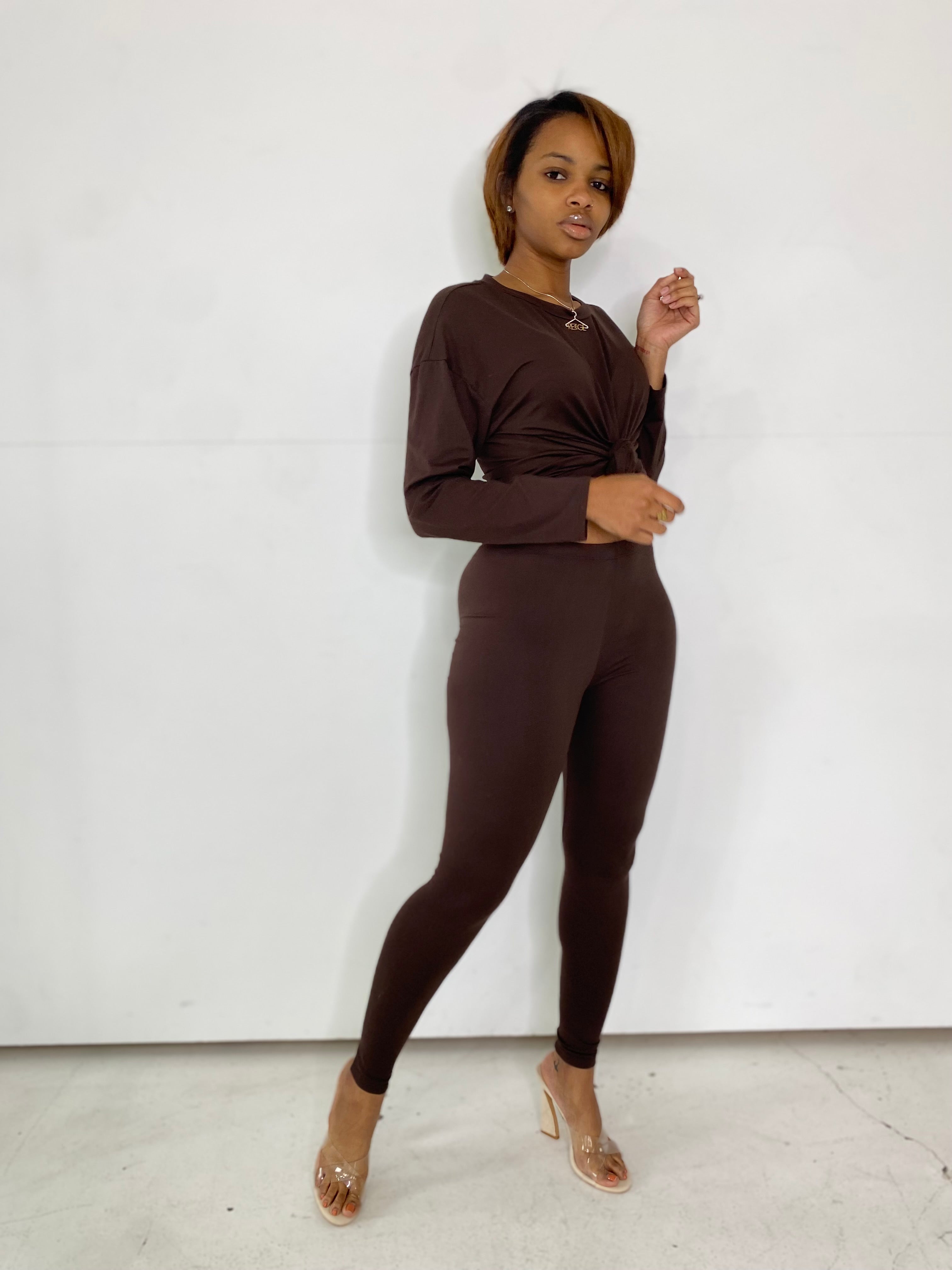 Raina 2-Piece Basix Set (Chocolate) FINAL SALE