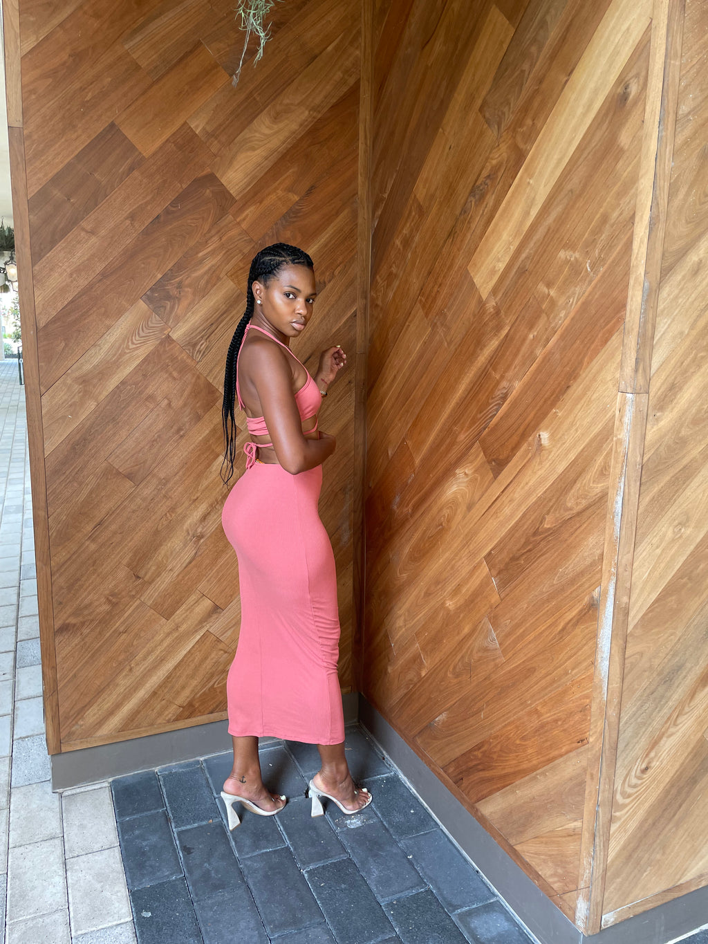 Bellini Me Cut Out Halter Dress FINAL SALE